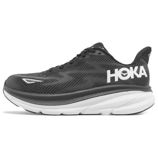 HOKA ONE ONE Clifton 9 Black White Women's