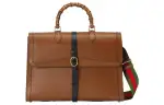 GUCCI Diana Leather Shoulder Bag, Crossbody Bag, Handbag Regular Men's Brown