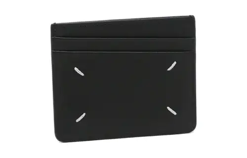 Maison Margiela Calfskin Card Holder, Wallet Men's Black
