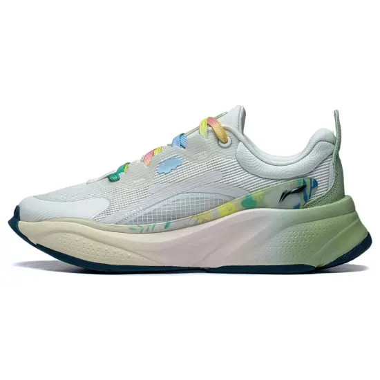 LINING Soft Series Casual Shoes Women's Low-Top Gray Green
