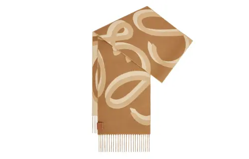 LOEWE Anagram Knit Scarves Women's