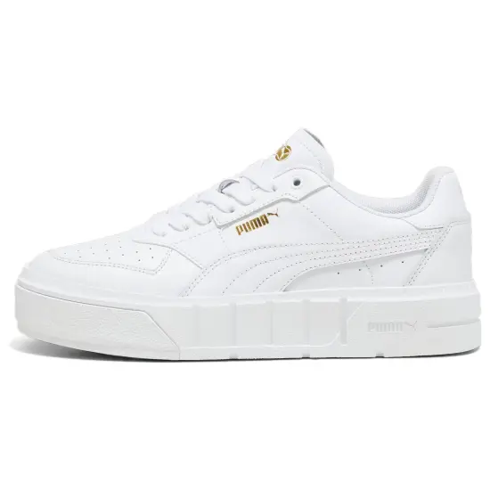 PUMA CALI COURT Skateboarding Shoes Women's Low-top White/Gold