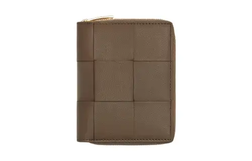 Bottega Veneta Lambskin Wallet Regular Women's Taupe