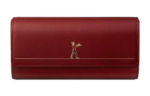 CARTIER Calfskin Storage Bag Women's Red