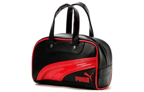 PUMA Polyurethane Handle Bag Handbag Mini Women's Black/Red