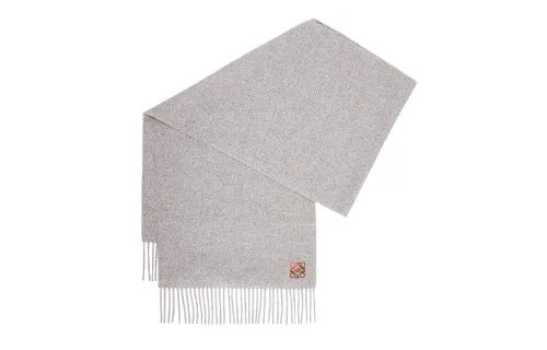 LOEWE Knit Scarves Women's Light Gray