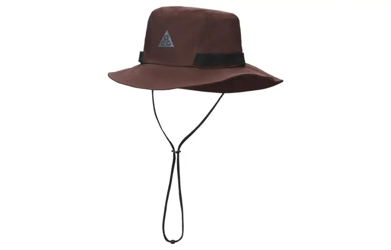 Nike Polyester Bucket Hats Unisex Brown Red