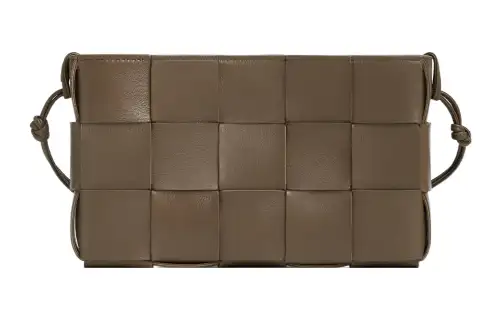 Bottega Veneta Calfskin Shoulder Bag, Crossbody Bag Women's Brown