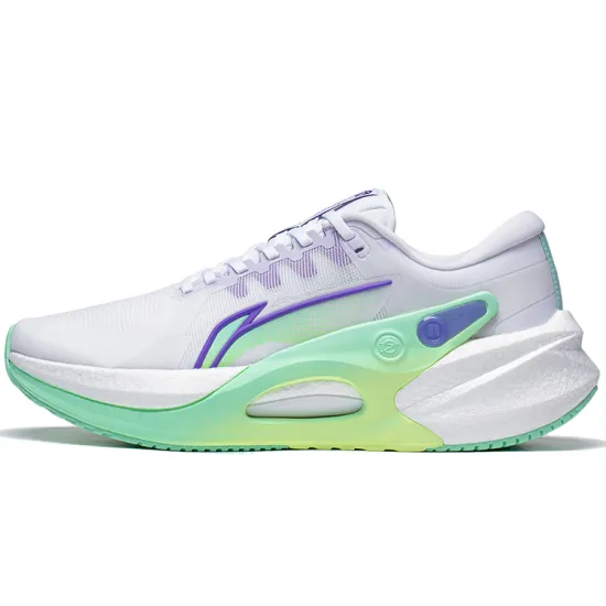 LINING Furious Rider 7.0 Running Shoes Men Low-Top Standard White/Fluorescent Star Purple