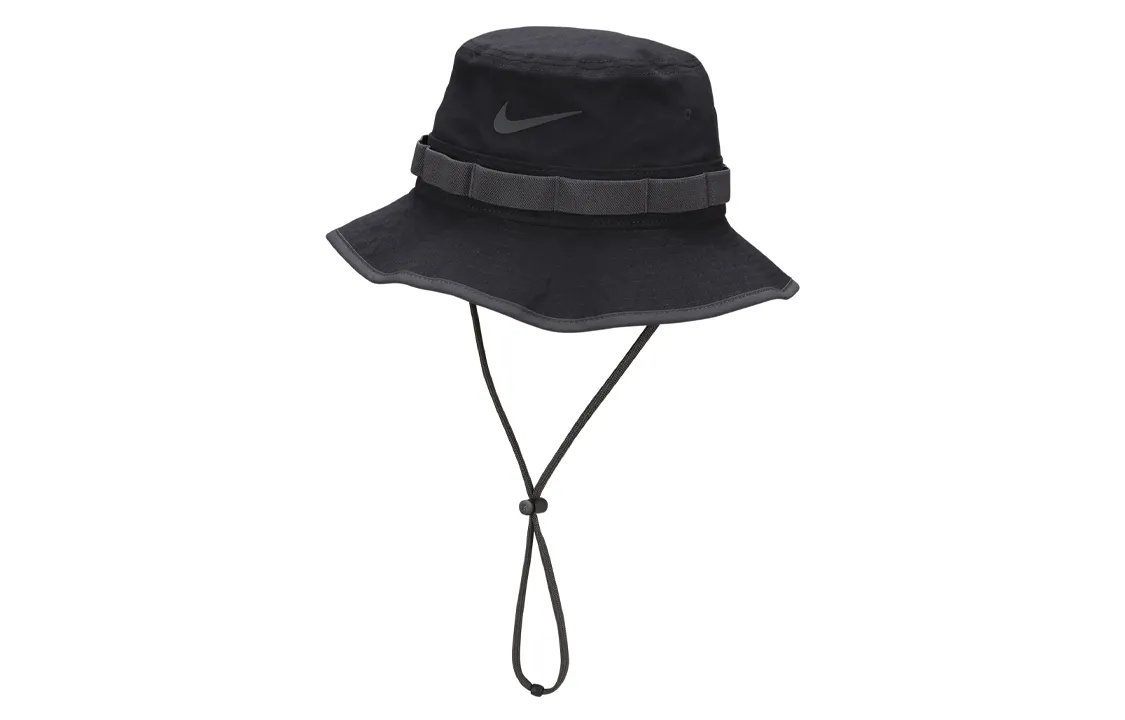 Nike Cotton Bucket Hats Unisex Black