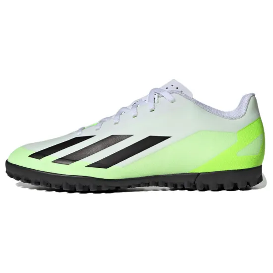 adidas X Crazyfast.4 Football Shoes Unisex Low-top White/Black/Green