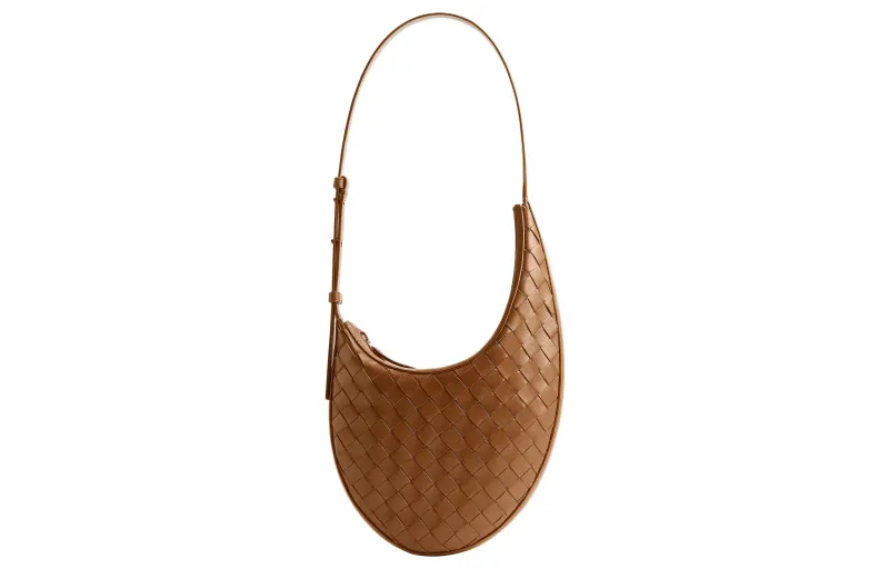 Bottega Veneta Woven Zipped Hobo Bag