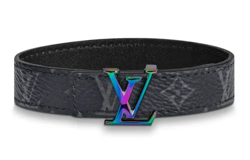 LOUIS VUITTON Prism Reversible Bracelet Monogram Eclipse Mini 14MM