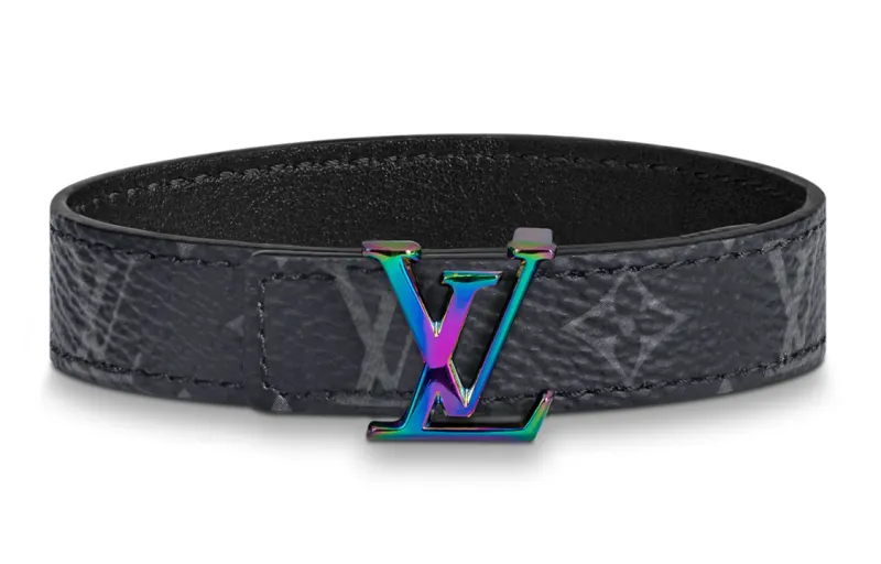 LOUIS VUITTON Prism Reversible Bracelet Monogram Eclipse Mini 14MM