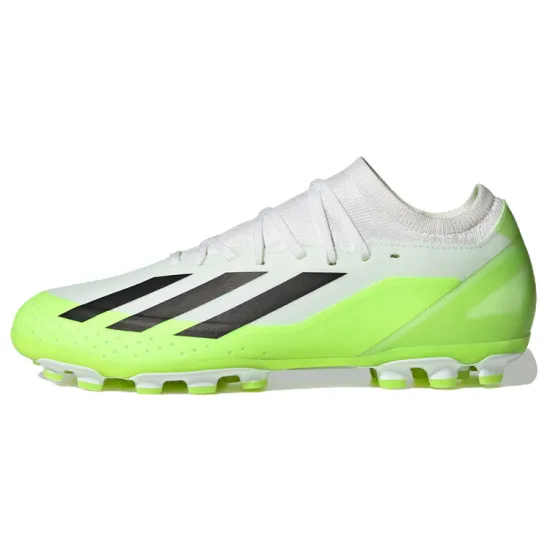 adidas Crazyflight X3 Artificial White Solar Green Grass Boots