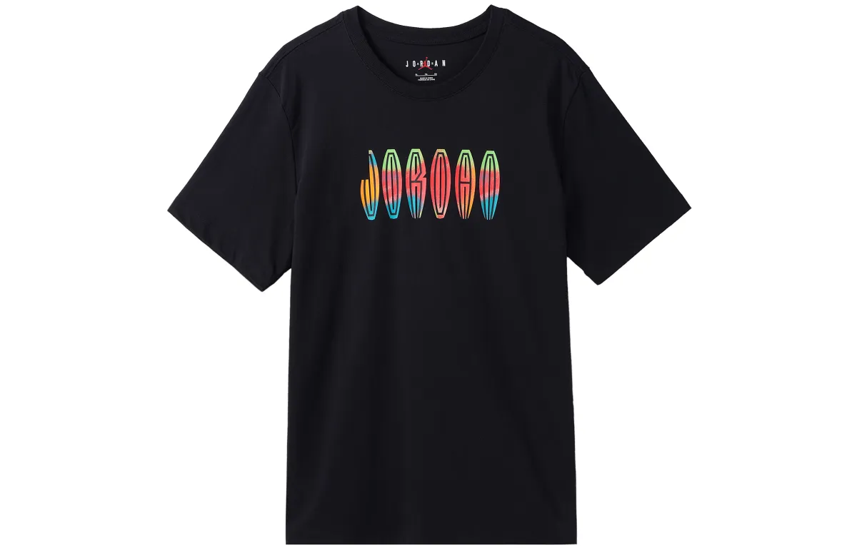 Jordan MVP T-Shirts Men's Black Crew Neck Moderate