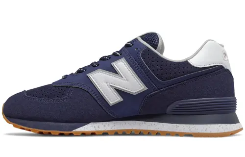 New Balance NB 574 Comfortable Low top Running Shoes Unisex Dark Blue D Width