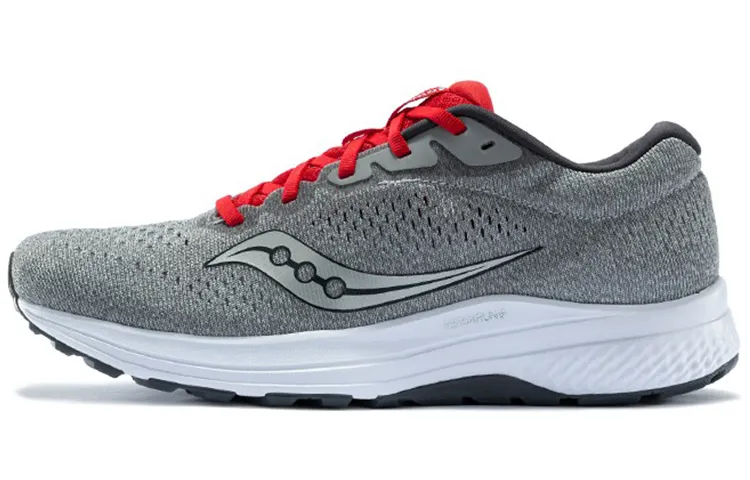 Saucony Clarion 2 Mesh Cushioning Slip Resistant Lightweight Low top Running Shoes Men's Gray Red