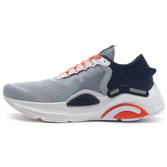 LINING Arashi Running Shoes Men Low-Top Gray Green