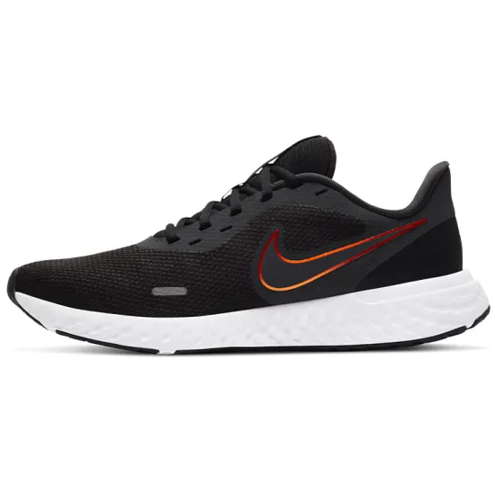 Nike REVOLUTION 5 Running Shoes Men Low-top Black/Orange
