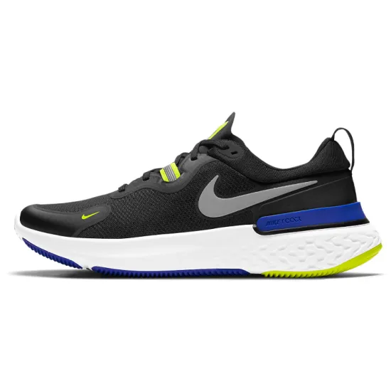 Nike React Miler Black Cyber Blue
