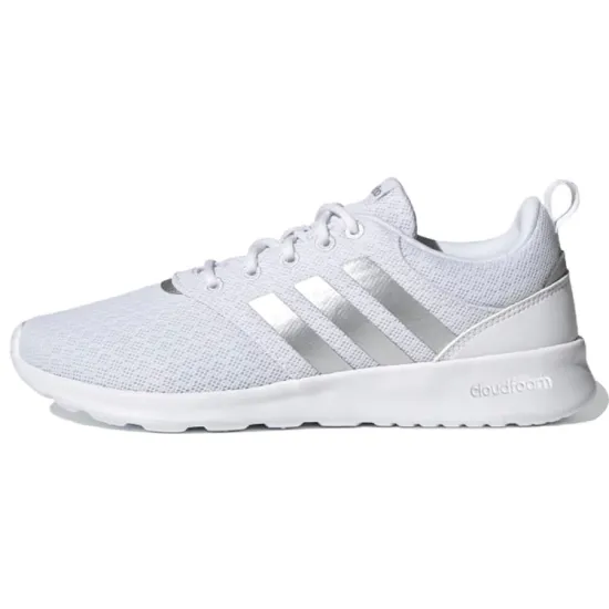 Adidas Neo Qt Racer 2.0 White Silver Metallic Women's
