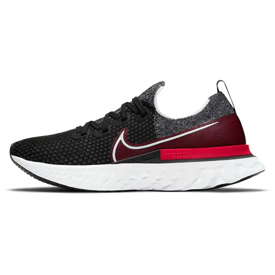 Nike React Infinity Run Flyknit Black University Red