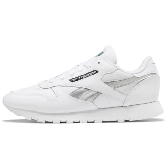 Reebok Women's Classic Leather 'White Silver Metallic' Women's