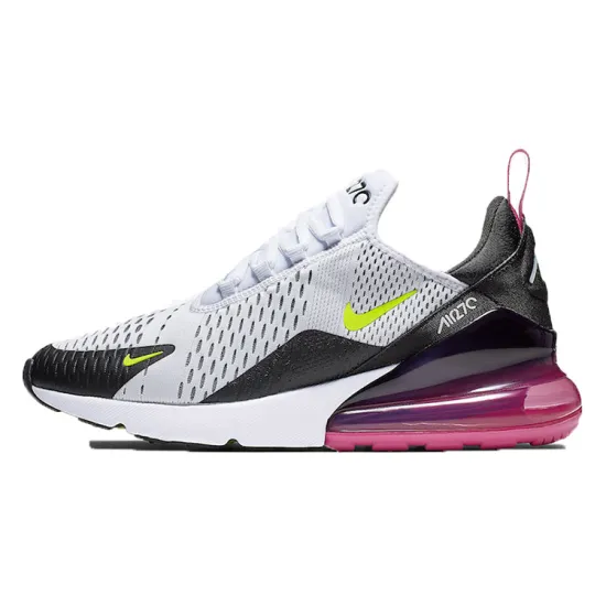 Nike Air Max 270 White Black Fuchsia Volt