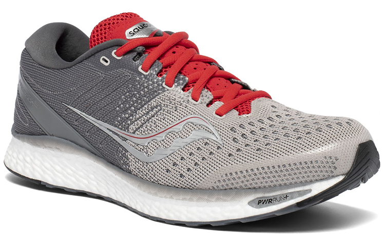 Saucony Freedom 3 Mesh Slip Resistant Cushioning Lightweight Low top Running Shoes Men’s Gray Red