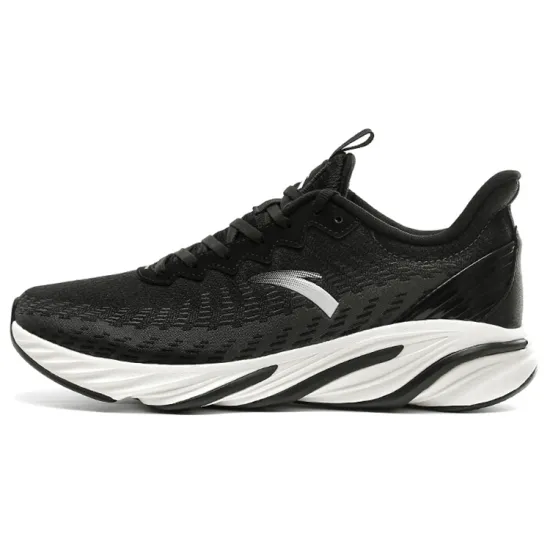 Anta Running Collection Slip-Resistant Breathable And Warm Low-Top Running Shoes Men's Black Gray