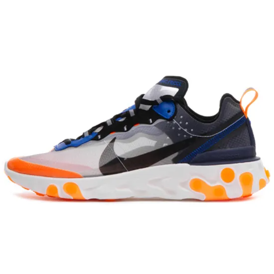 Nike React Element 87 Thunder Blue/Total Orange