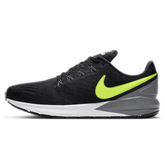 Nike Zoom Structure 22 Running Shoes Men Low-top Black/green