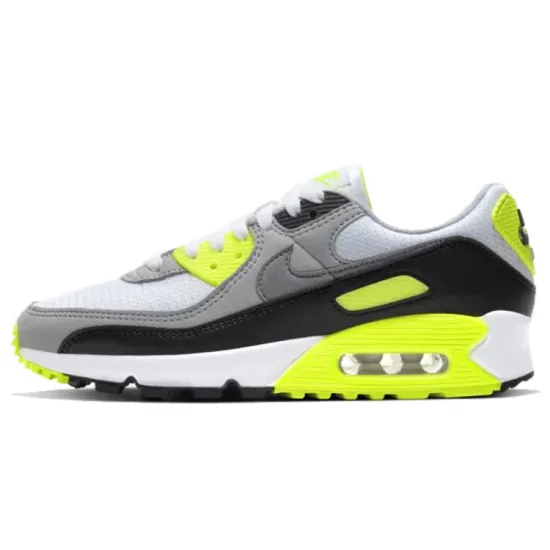 Nike Air Max 90 White Particle Grey Volt Women's