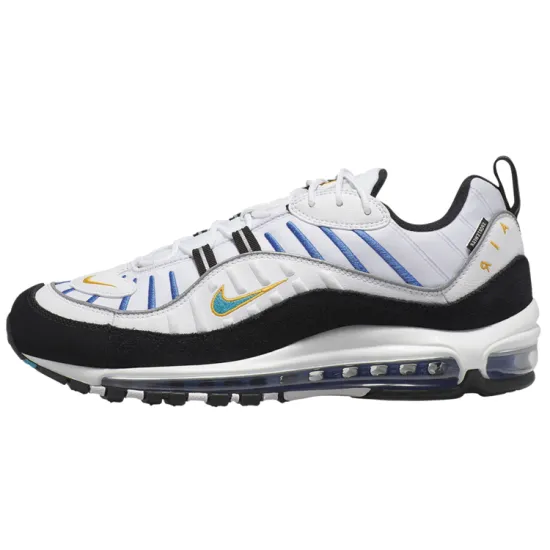 Nike Air Max 98 White Teal Nebula University Gold