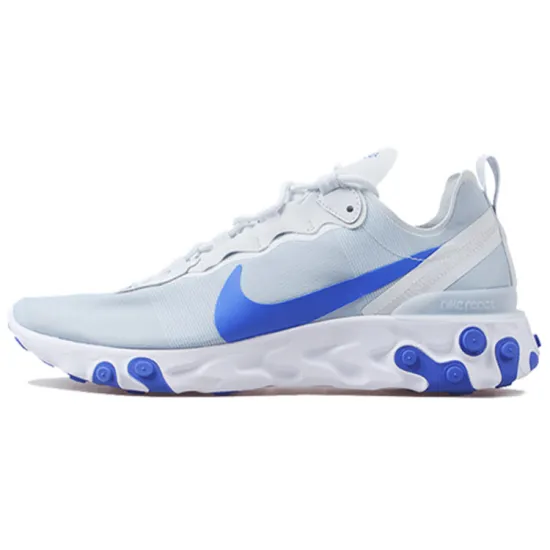 Nike React Element 55 Pure Platinum Racer Blue