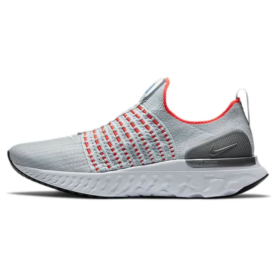 Nike React Phantom Run Flyknit 2 Pure Platinum Flash Crimson