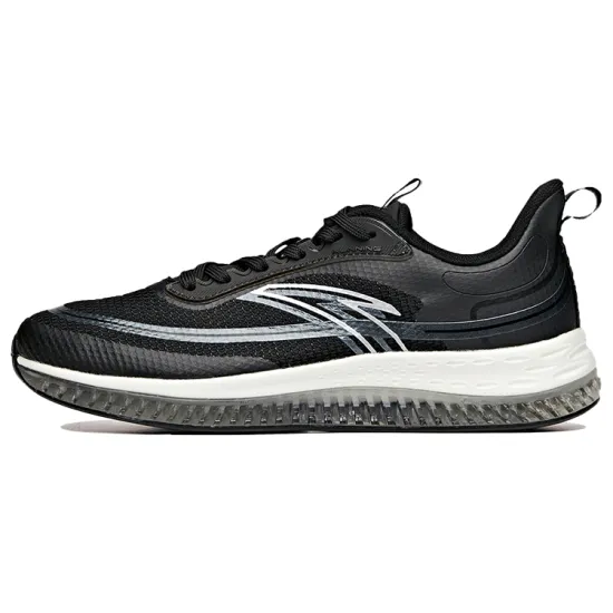 ANTA Running Shoes Women's Low-Top Black Ivory White