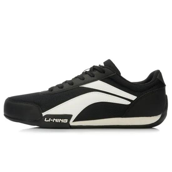 LINING Sports Life Collection Casual Shoes Men Low-Top Black White