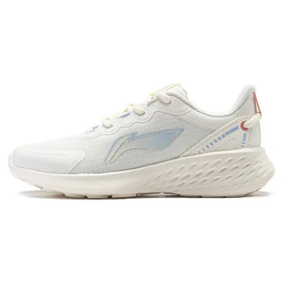 LiNing Soft Breathable Low Top Running Shoes Women's Ecru