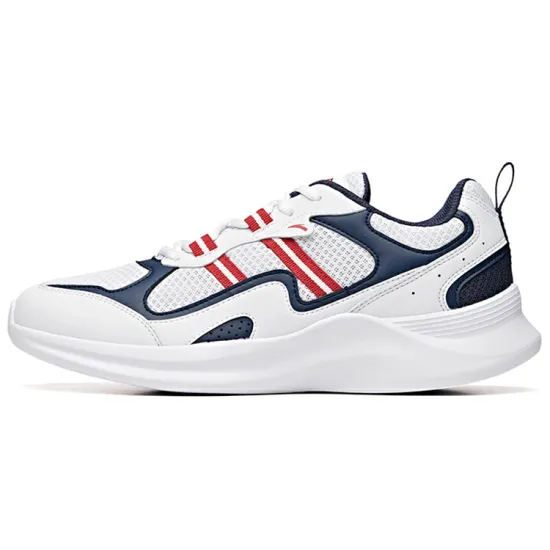 ANTA Running Shoes Men Low-Top White Blue Red