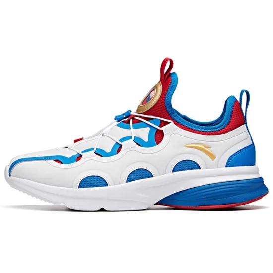 ANTA Running Shoes Men Low-Top White Red Blue