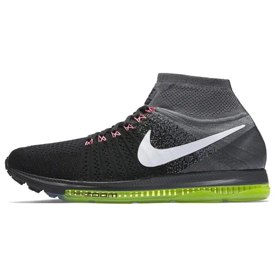 Nike All Out Flyknit Running Shoes Men Mid-top Black/white/cold Gray