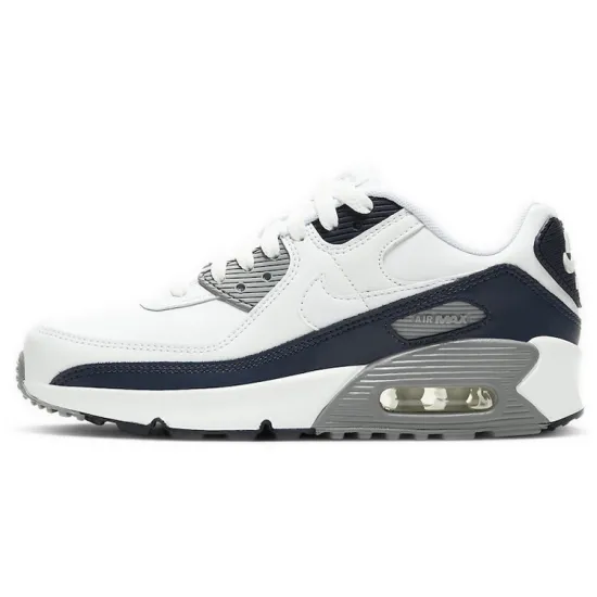 Nike Air Max 90 White Grey Obsidian GS