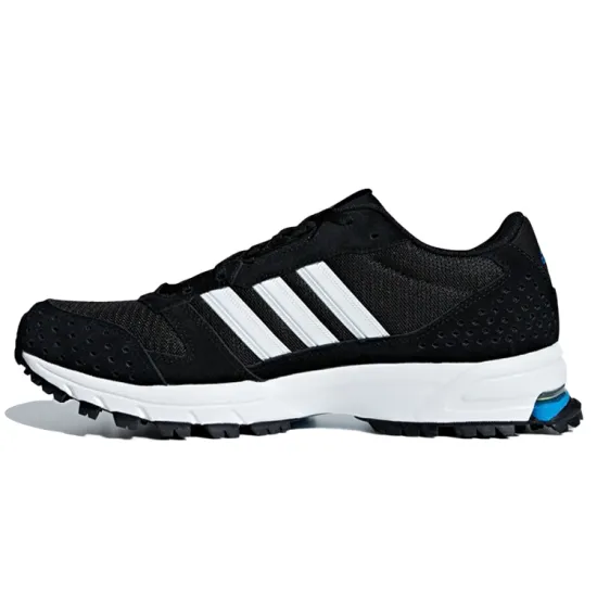 Adidas Marathon 10 Running Shoes Men Low-top Black/white/blue