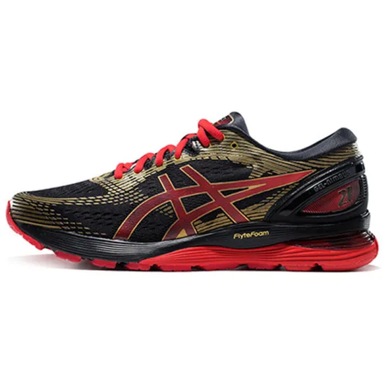Asics GEL-Nimbus 21 Running Shoes Men Low-top Black/Red