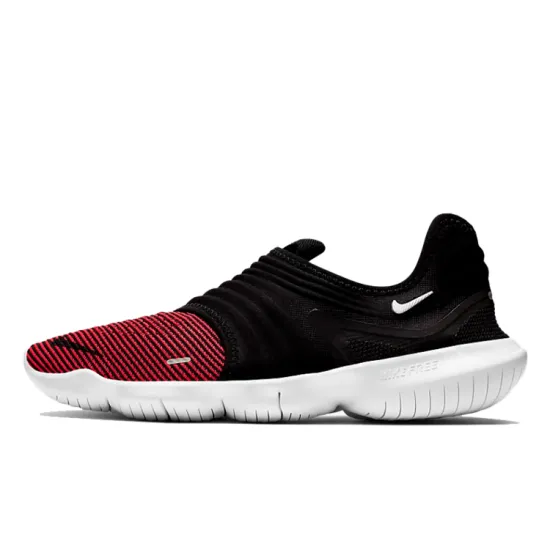 Nike Free RN Flyknit 3.0 Running Shoes Unisex Low-top Black/Red