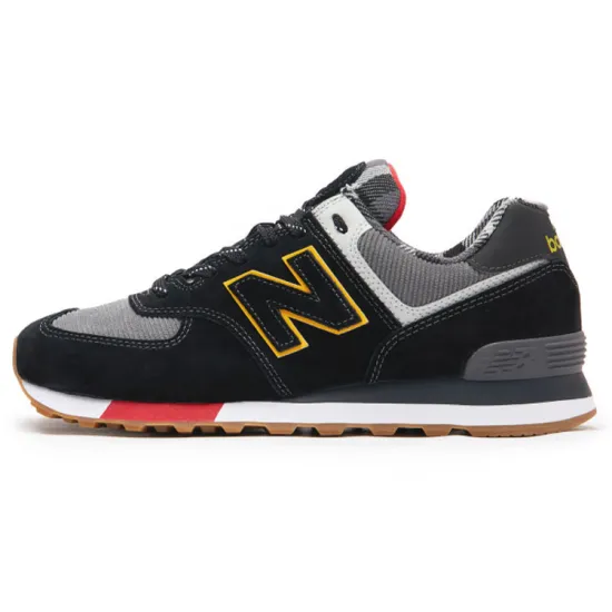 New Balance 574 Black Team Red