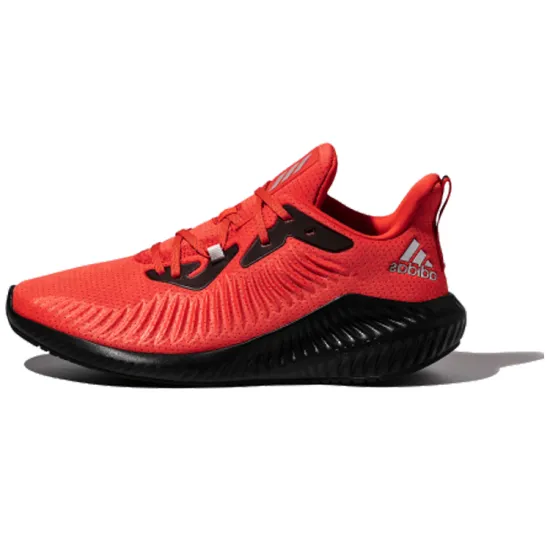 Adidas AlphaBounce Running Shoes Men Low-top Red
