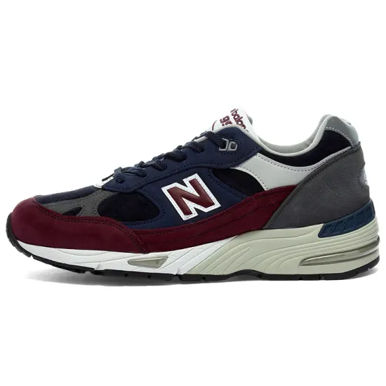 New Balance 991 Navy Burgundy